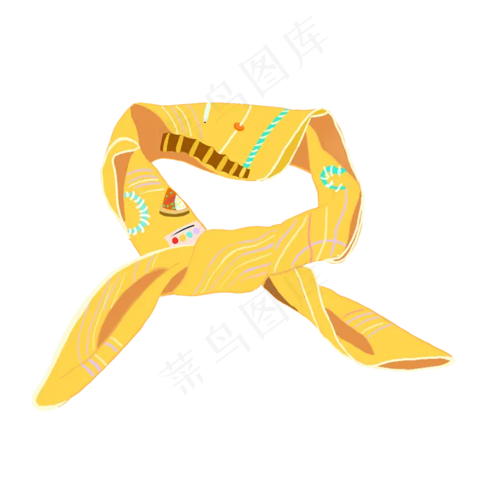 丝巾,免抠元素(2000*2000px 300 dpi )psd模版下载