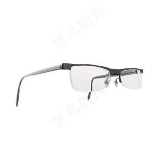 质感黑框眼镜png图