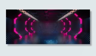 C4D塞博朋克科技场景