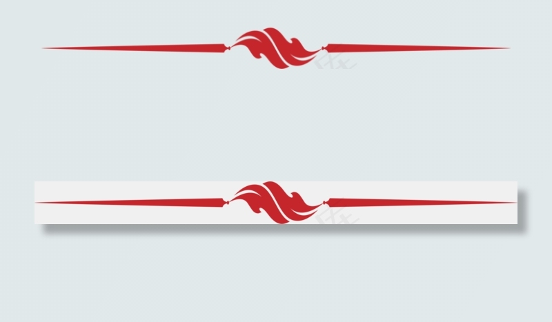 横线的卡通装饰边条