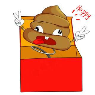 卡通愚人节粪便涂鸦