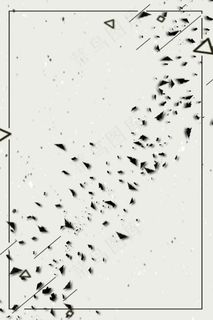 简约简洁立体三角平面广告