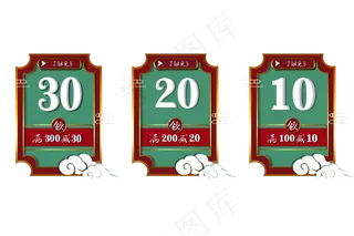 国潮立体优惠券