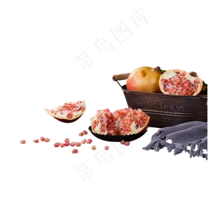 一些新鲜美味的石榴