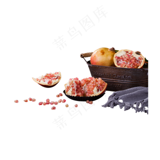 一些新鲜美味的石榴