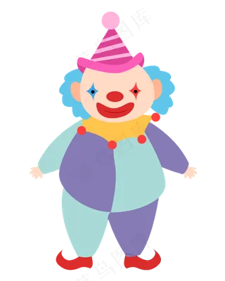矢量卡通愚人节小丑