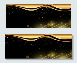 黑金大气华丽展板