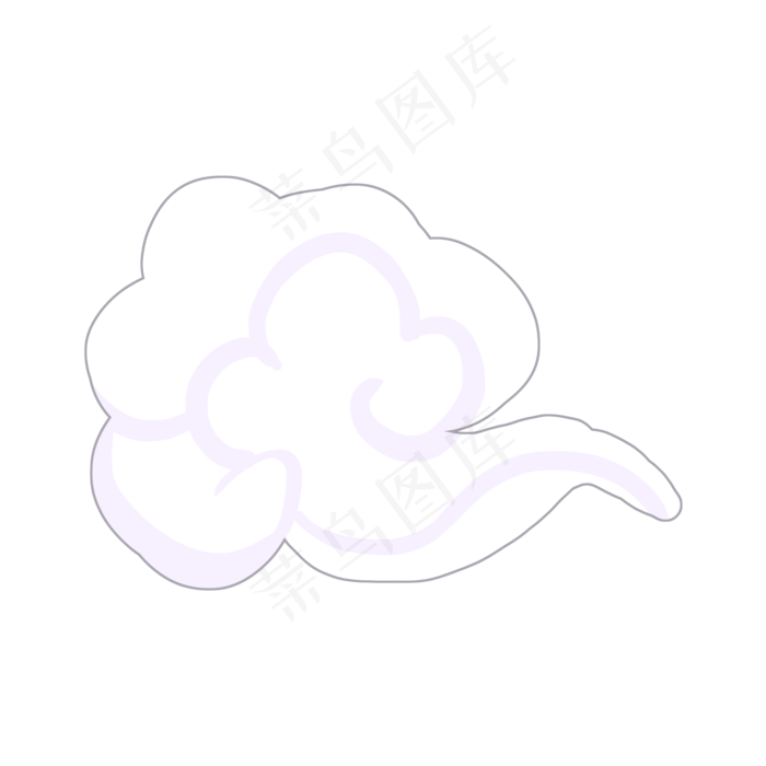 中国祥云装饰卡通图,免抠元素