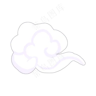 中国祥云装饰卡通图,免抠元素