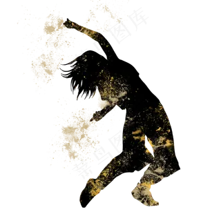 开学季舞蹈社团招新剪影,免抠元素