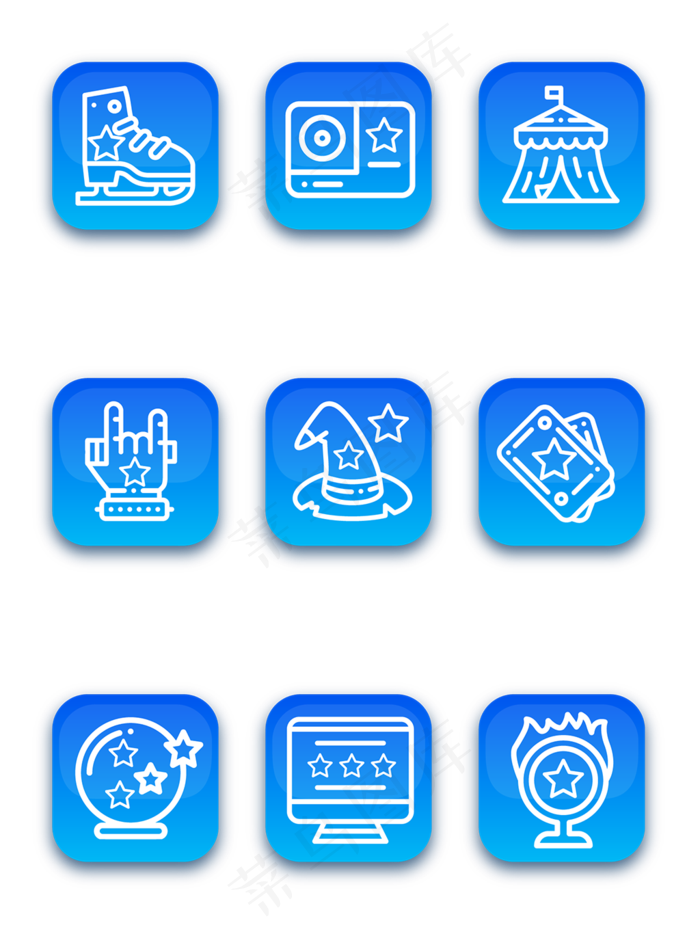 简约风格表演演出元素(3072X4107(DPI:150))ai矢量模版下载