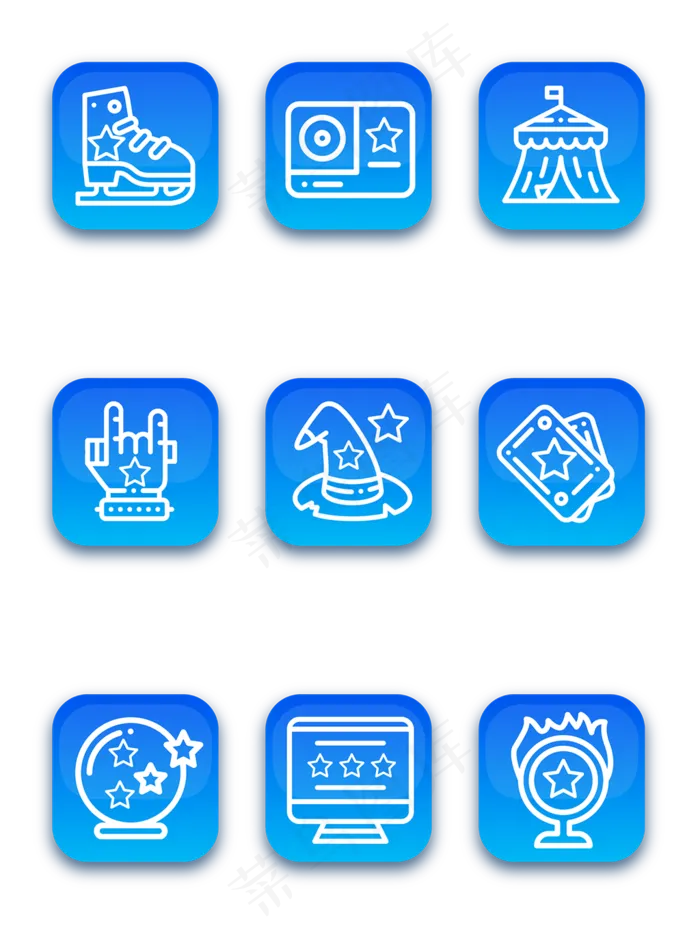 简约风格表演演出元素(3072X4107(DPI:150))ai矢量模版下载
