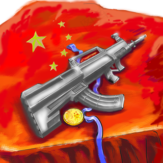 机械枪红旗步枪枪械手枪步枪