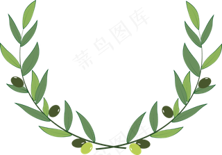 红色和平橄榄枝