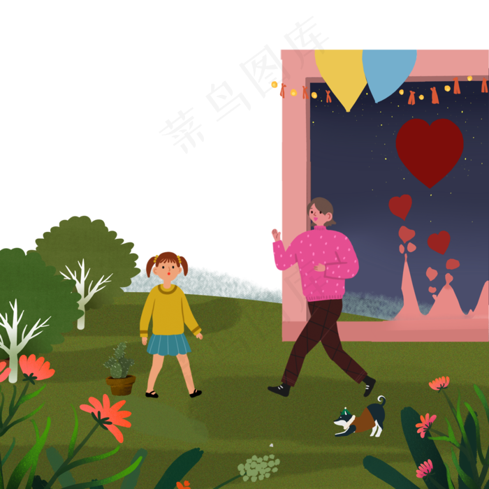 植树节去植树的小伙伴