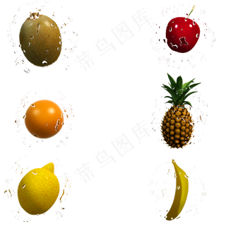 夏季新鲜水果套图png图