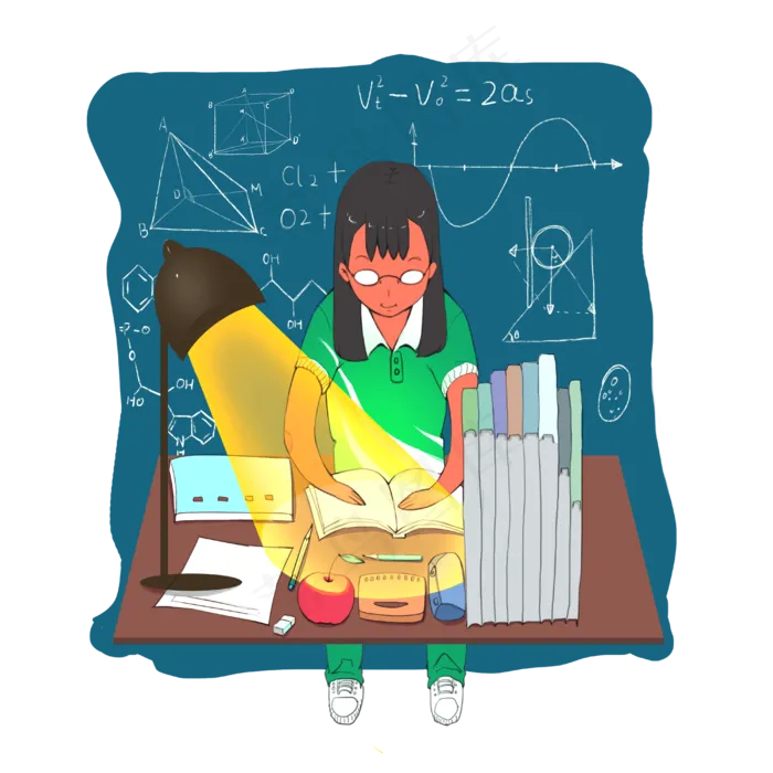 高考熬夜复习倒数加油风都梦想P(4000X4000(DPI:300))psd模版下载