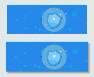 创意商务科技蓝色简约banner