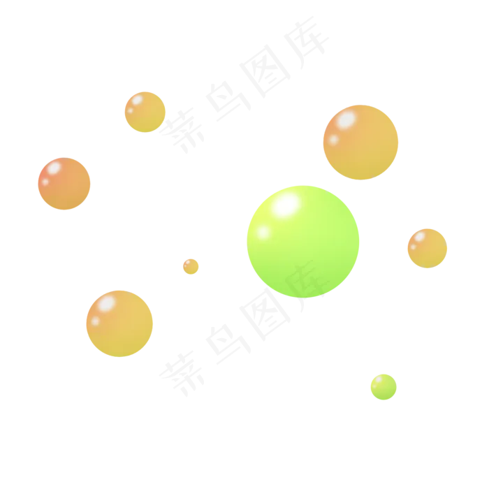 多彩渐变色六一儿童节气泡(2000X2000(DPI:300))psd模版下载