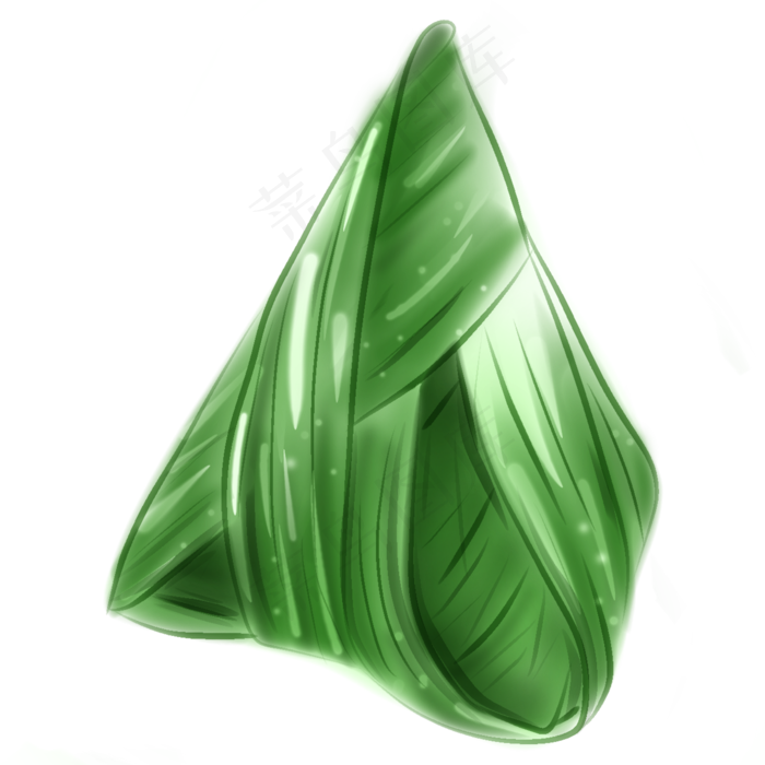 端午食物绿色粽子