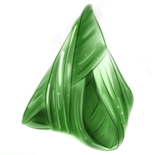 端午食物绿色粽子