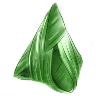 端午食物绿色粽子