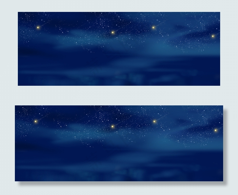 简约浪漫蓝色星空(1920*700px 	       )psd模版下载