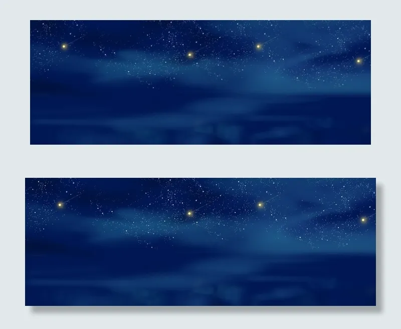 简约浪漫蓝色星空