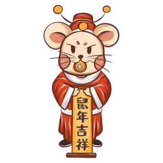 鼠年吉祥,免抠元素