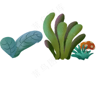 绿色的装饰花草