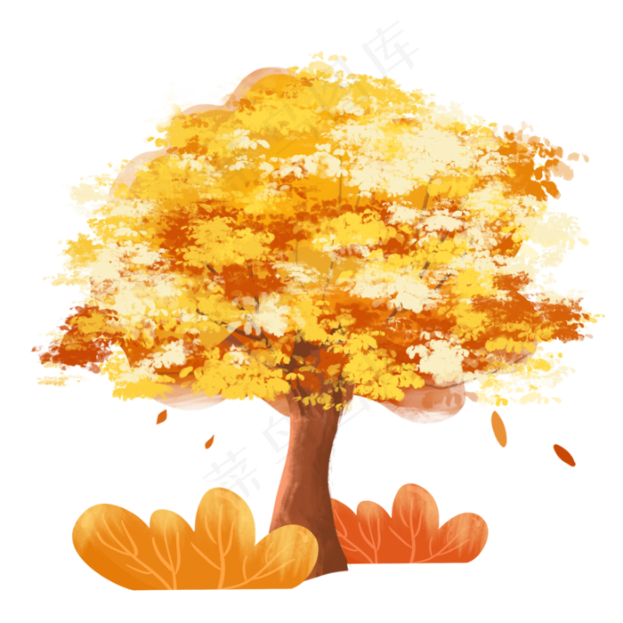 秋天枫树飘叶素材,免抠元素