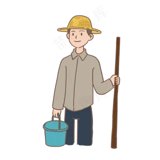 五一劳动节种地的老人农民免抠元