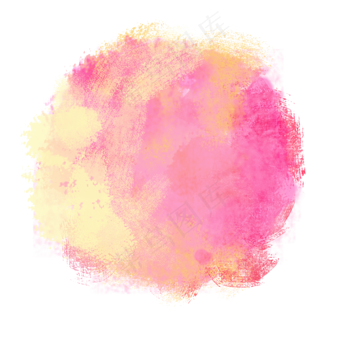 红色水彩喷墨素材图(2000X2000(DPI:300))psd模版下载