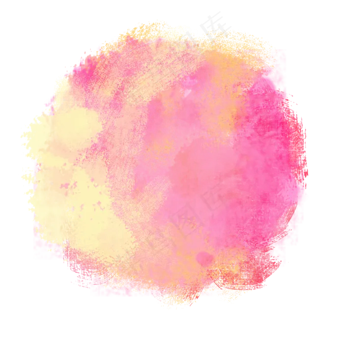 红色水彩喷墨素材图(2000X2000(DPI:300))psd模版下载