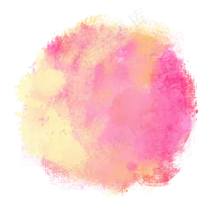 红色水彩喷墨素材图