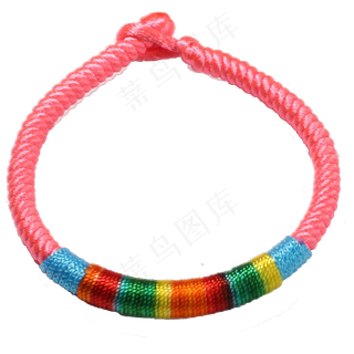 粉色的五彩绳小产品