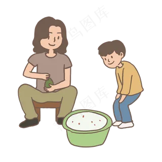 端午节吃粽子包粽子免抠元素下载
