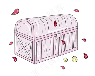 玫瑰花瓣宝箱