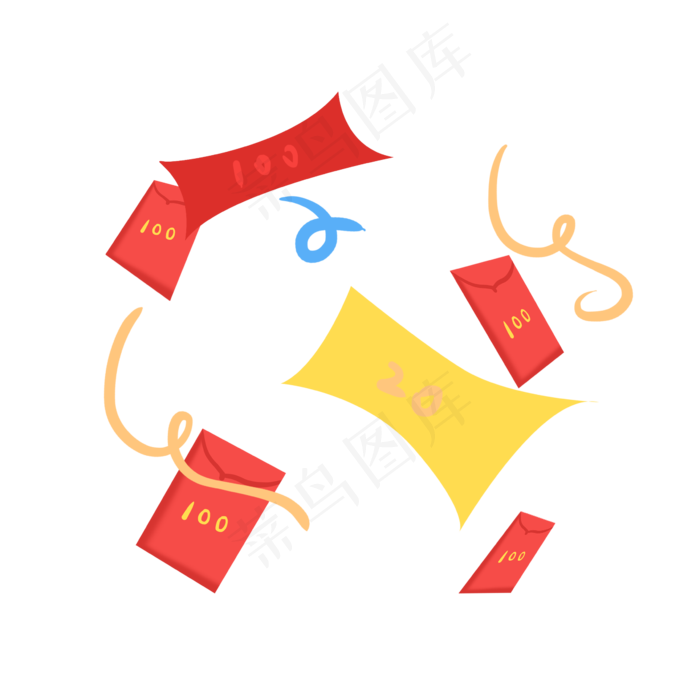 电商红包彩带购物券(2362X2362(DPI:300))psd模版下载