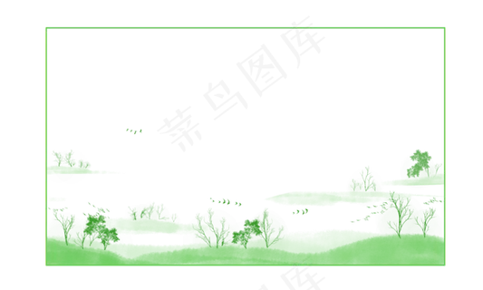 春天边框免扣可变颜色,免抠元素