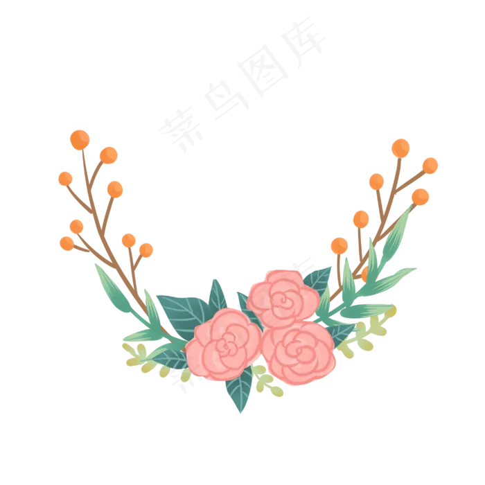 清新唯美浪漫七夕情人节花草边框(3000X3000(DPI:149))psd模版下载