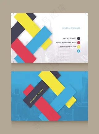 菜鸟图库原创创意名片设计