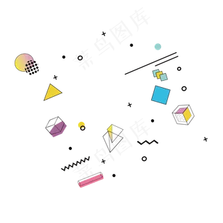 孟菲斯几何创意图案 孟菲斯几何创意图案