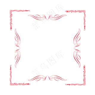 边框唯美图案元素,免抠元素