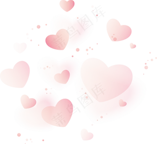 爱心底纹,免抠元素