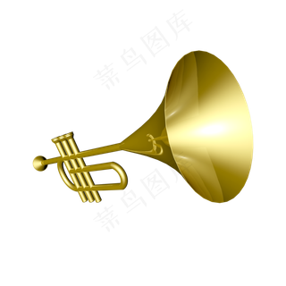 618电商c4d乐器小号