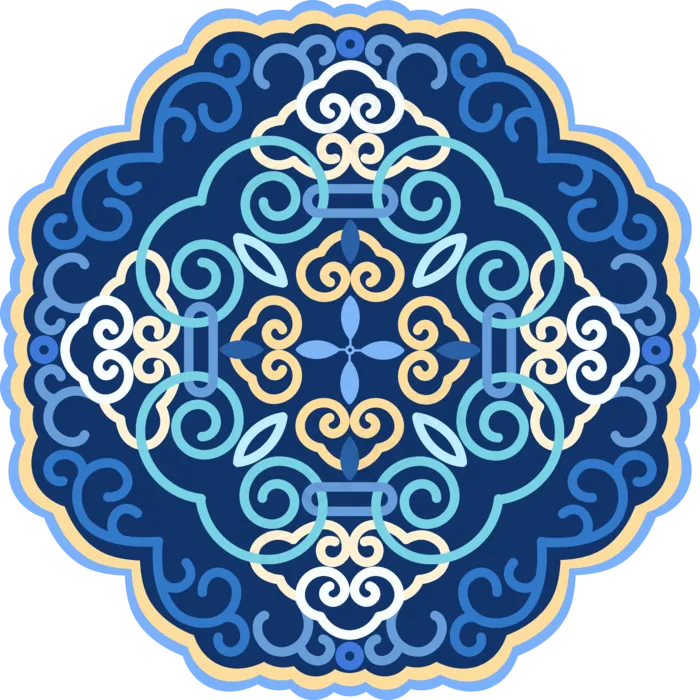 国潮花纹图案底纹(7717*7717px 300 dpi )ai矢量模版下载