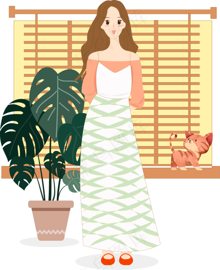 春分炮漂亮的小女孩,免抠元素(5838X7154(DPI:300))psd模版下载