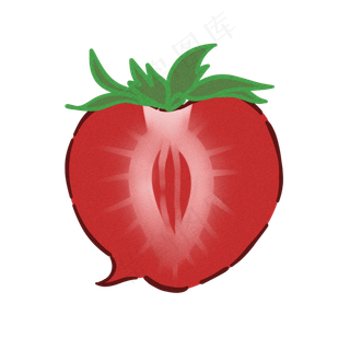 边框水果草莓可爱卡通