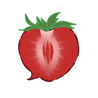 边框水果草莓可爱卡通